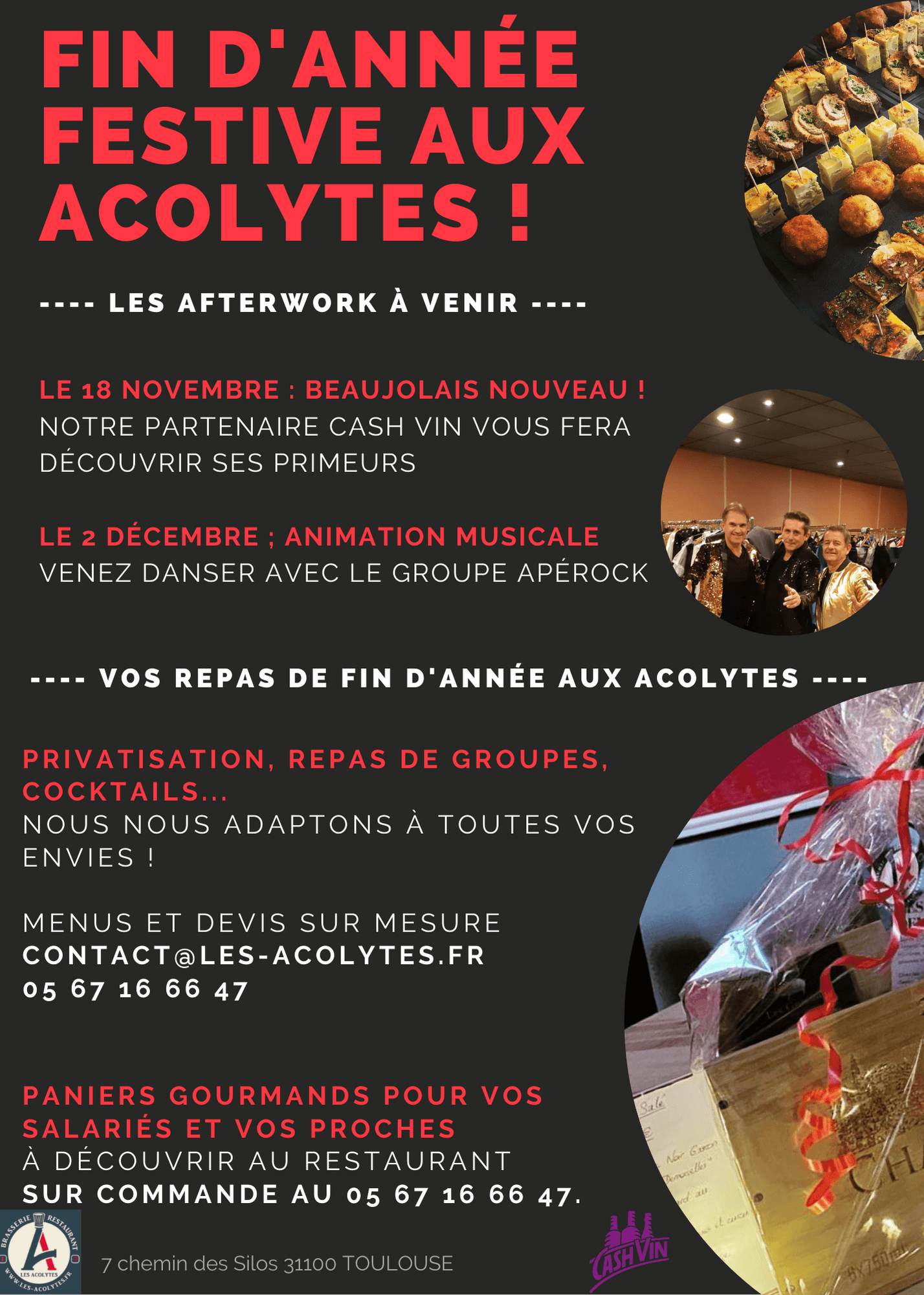 Pensez aux Acolytes pour la fin d&rsquo;année !